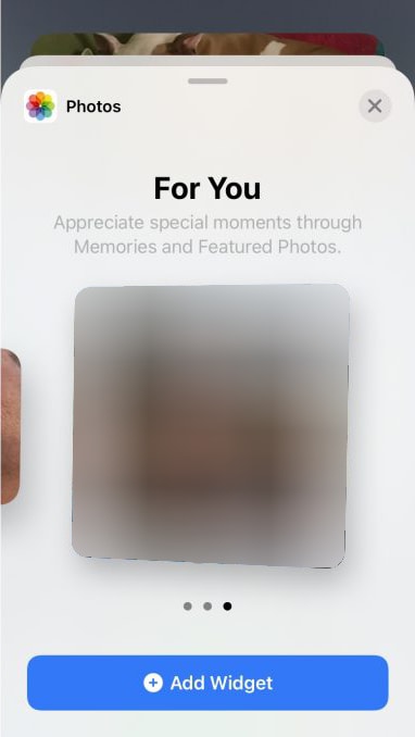 photo widget iphone