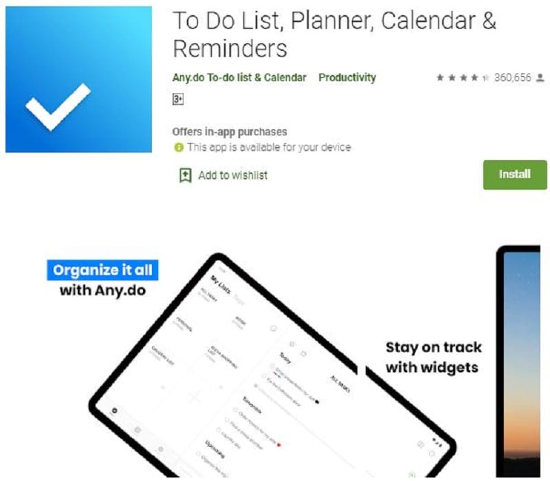 google calendar widget android