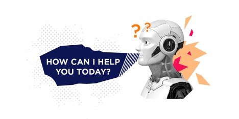 robot with a text bubble