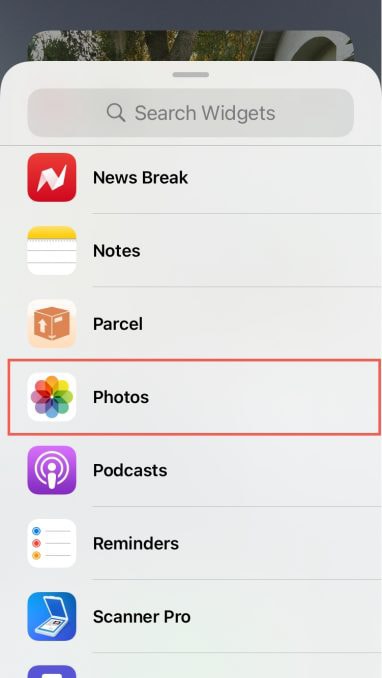 iphone photos widget