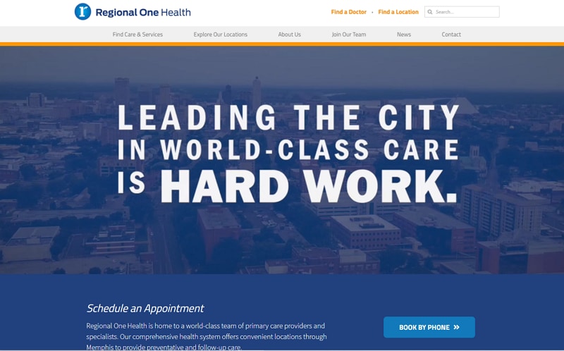 medical clinic website design