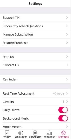 settings page ui design