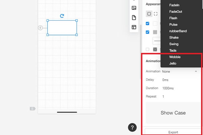 create animation transitions