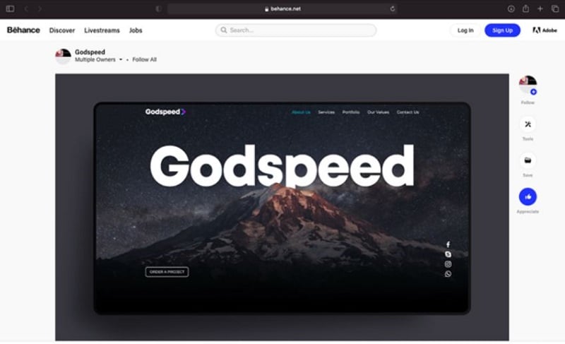 behance ui design