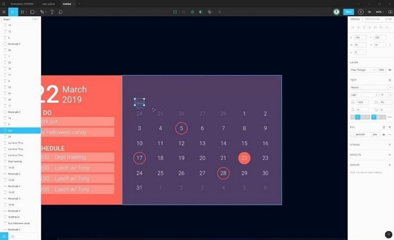 figma calendar template