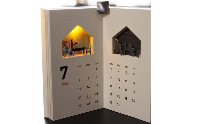 table calendar 2021 design