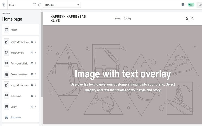 creating an online shop