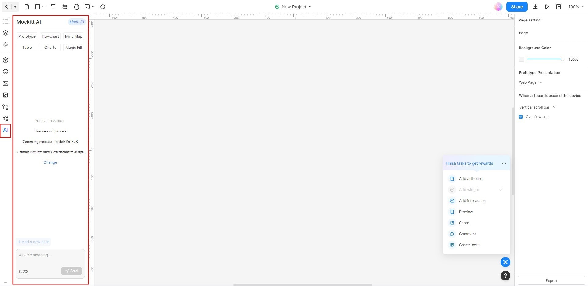 mockitt ai sidebar