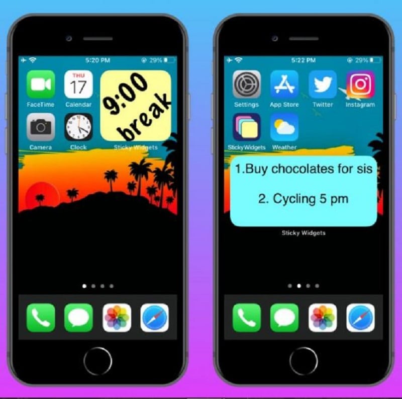 iphone widgets aesthetic