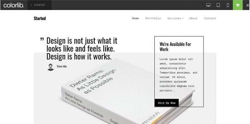 simple web template