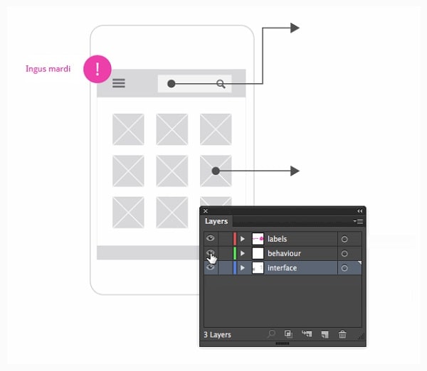 illustrator wireframe shortcut