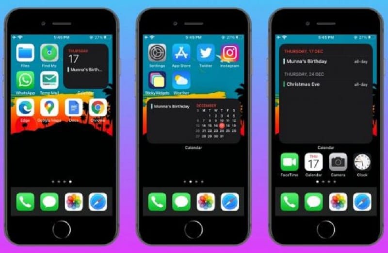 iphone update widgets