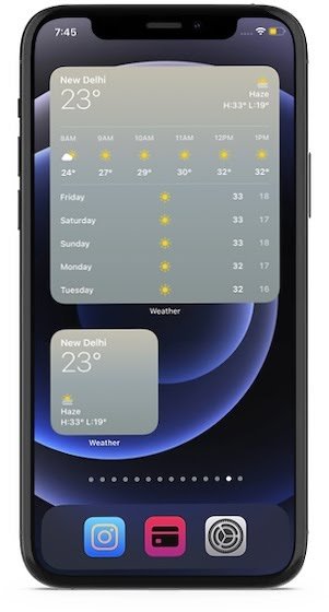 cool widgets iphone