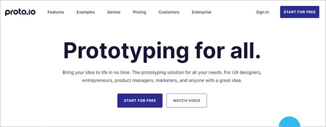 use proto io for prototyping