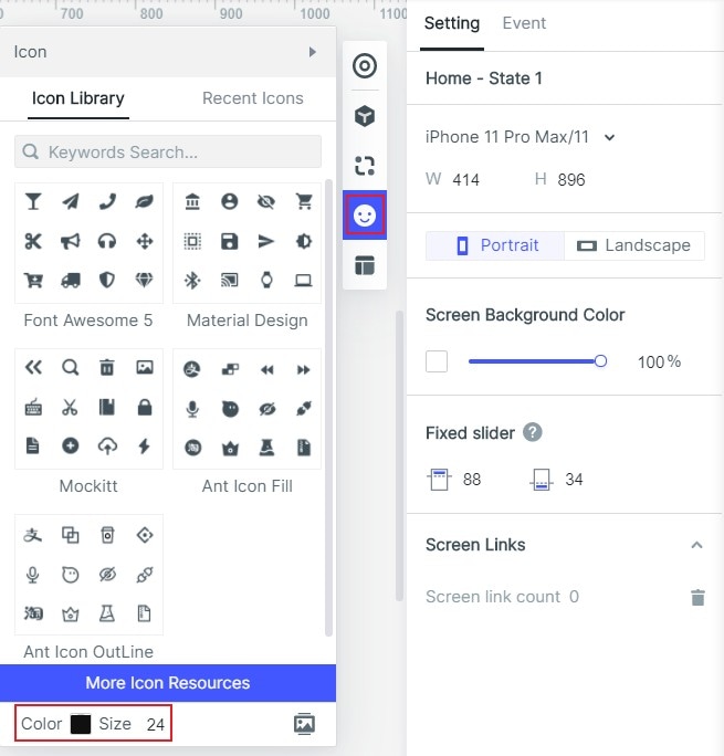 add icon