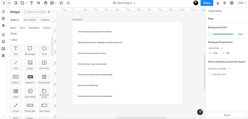 customize the pds document using mockitt