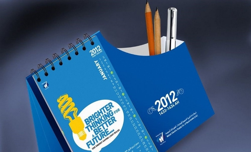 desk calendar design template