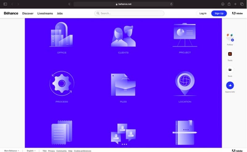 behance icons