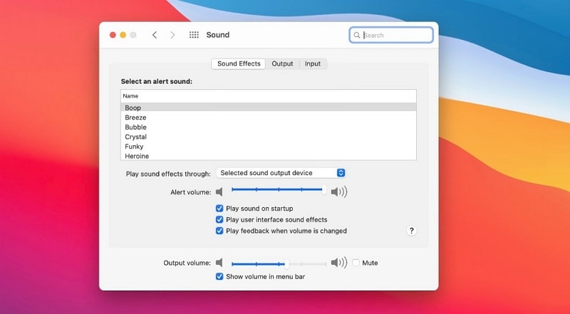 sound not working on macos 11