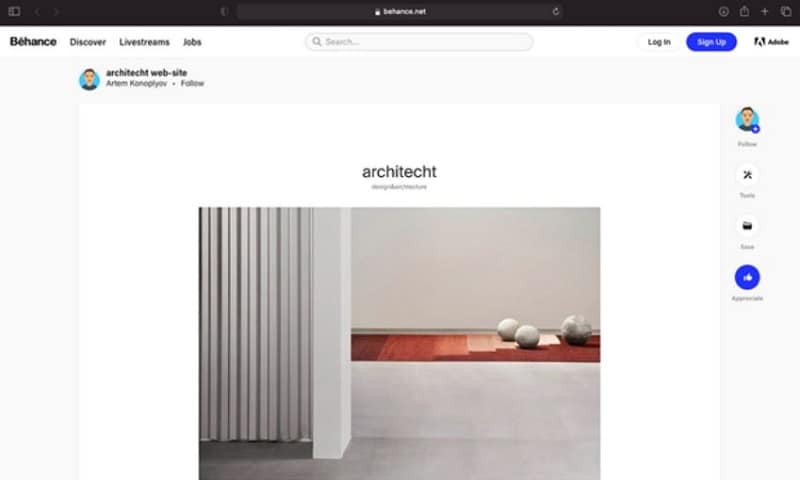 behance ui