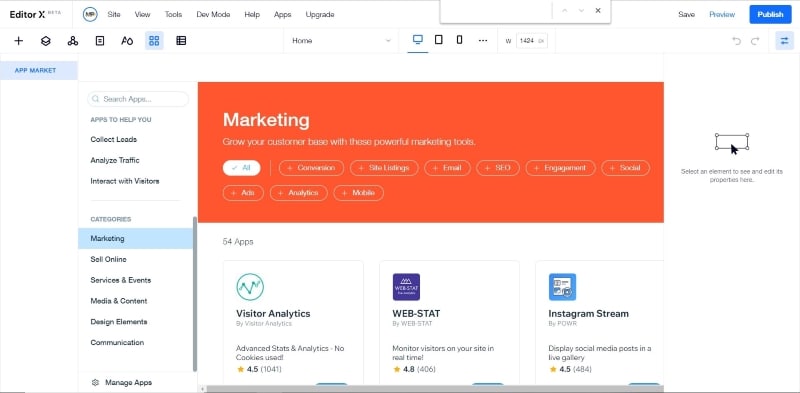 wix website editor