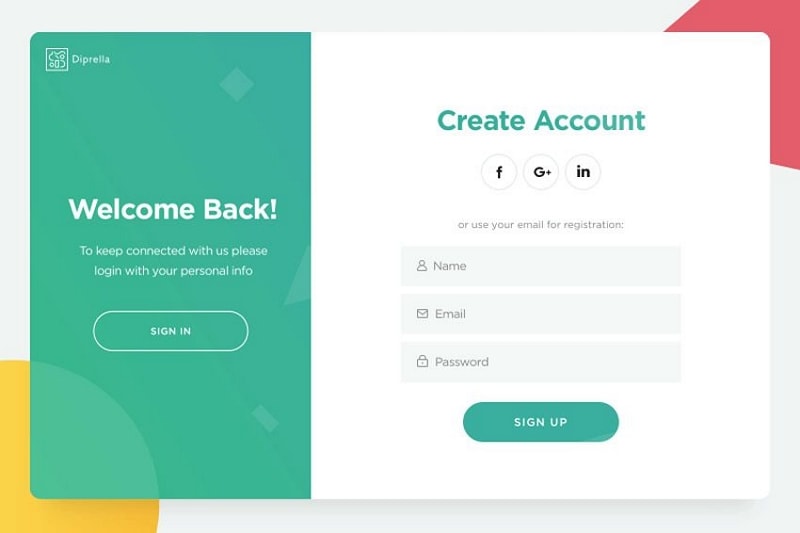 top login page designs
