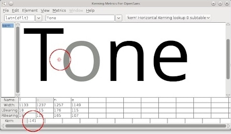 kerning