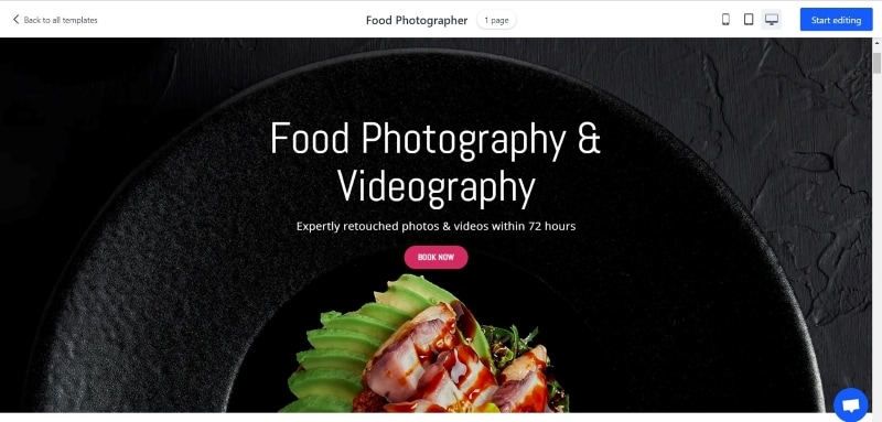 professional website creator