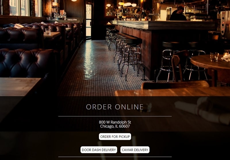 restaurant website design ideas
