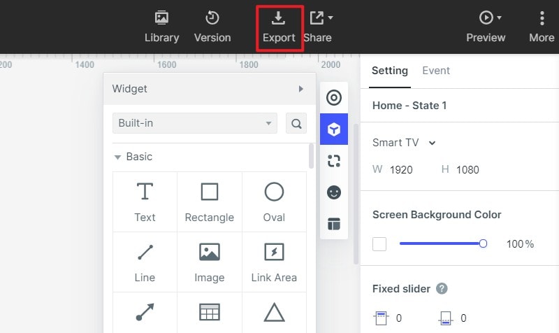 export prototype to pdf, png, html, apk
