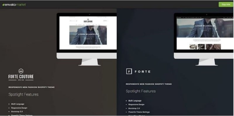 Shopify website themes