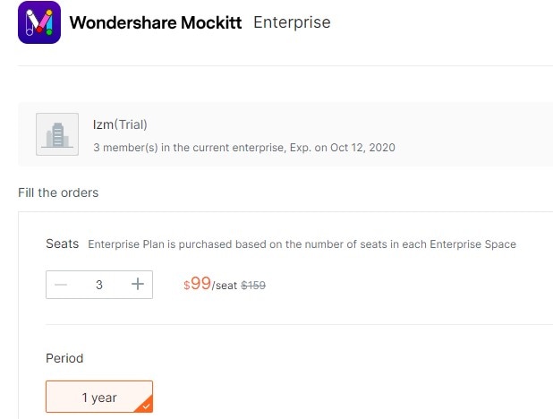 pay for enterprise space