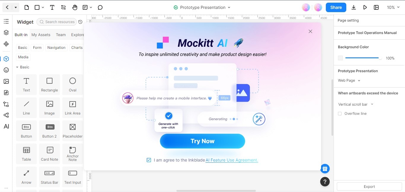 click on try now