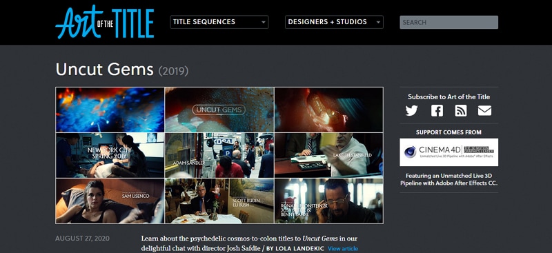 motion graphics website