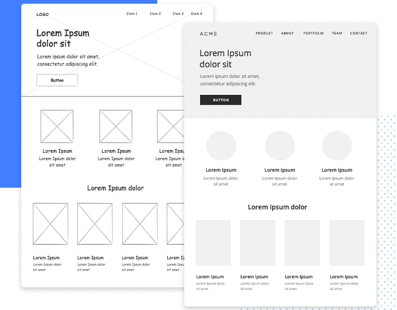 iphone wireframe template low fidelity