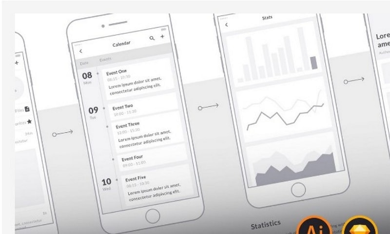 app wireframe template free