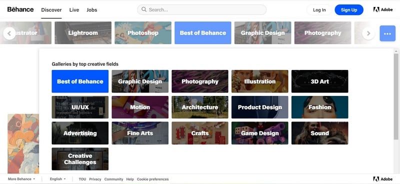 behance portfolio