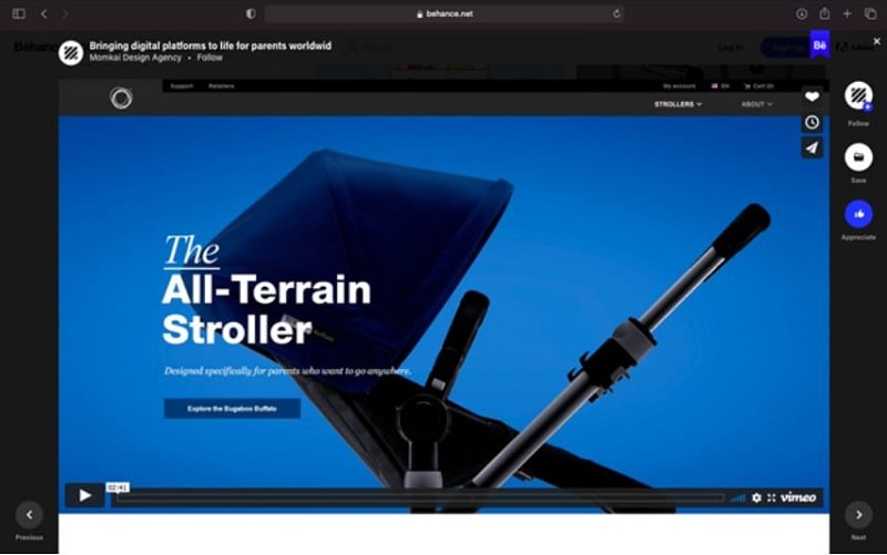 behance web design