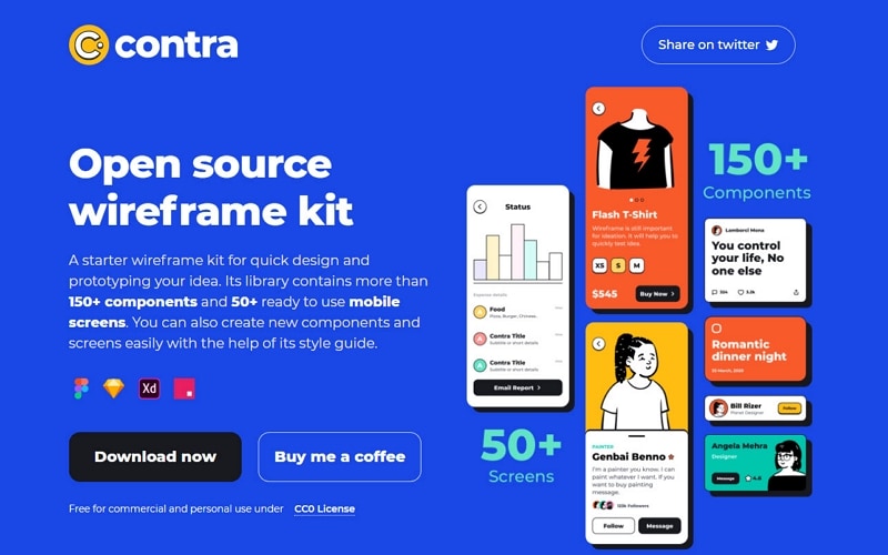 invision studio wireframe kit