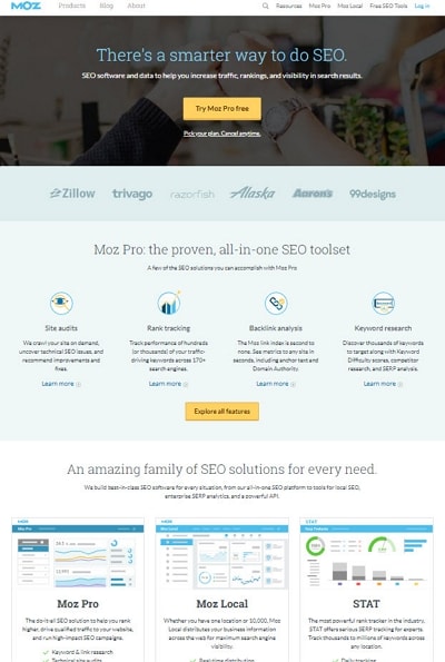 landing page design