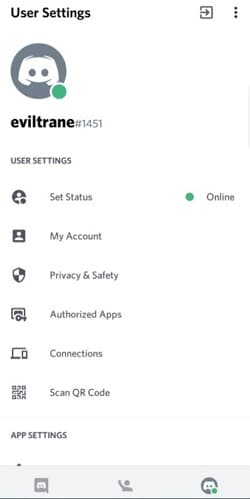 settings page design