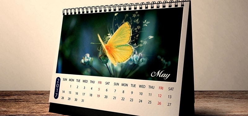 creative table calendar design 