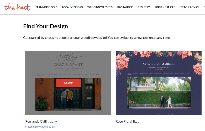 wedding sites