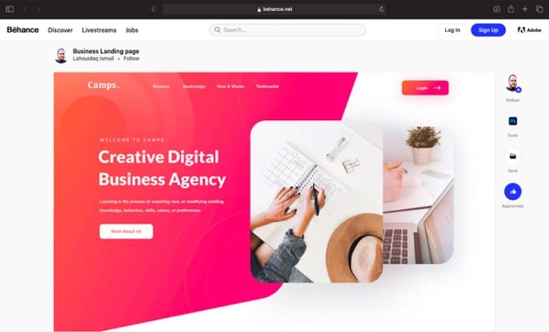 behance ui design