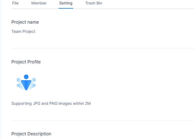 project settings
