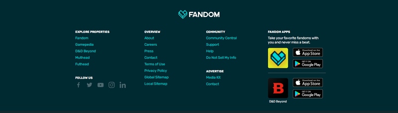 footer design templates