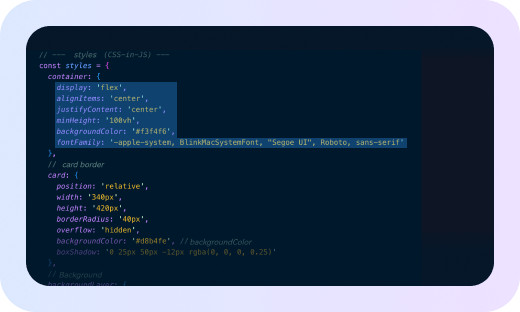HTML source code prepared for import into Mockitt