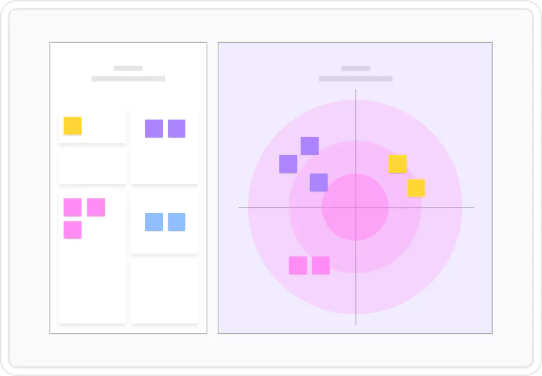 Whiteboard canvas with a user flow