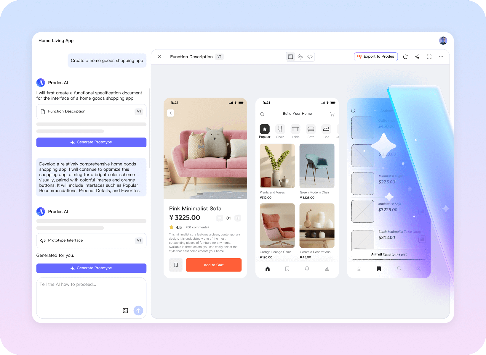Mockitt AI workspace preview